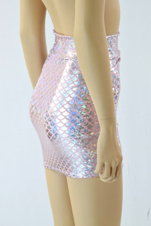 Pink Bodycon Mermaid Skirt - 2