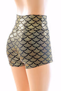 Gold Mermaid High Waist Shorts - 2