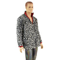 Mens Minky Faux Fur Reversible Collared Jacket - 5