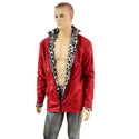 Mens Minky Faux Fur Reversible Collared Jacket - 8