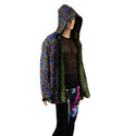 Mens Minky Reversible Jacket with Snap Front - 3