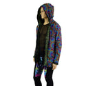 Mens Minky Reversible Jacket with Snap Front - 8