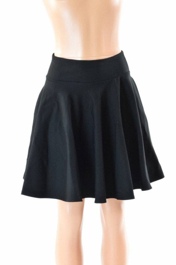 19" Black Zen Skater Skirt - Coquetry Clothing
