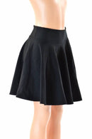 19" Black Zen Skater Skirt - Coquetry Clothing