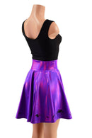 19" Grape Holographic Marching Spiders Skirt - Coquetry Clothing