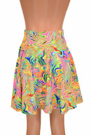 19" Neon Flux Skater Skirt - Coquetry Clothing
