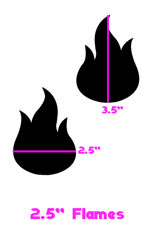 Cool Tone Flame Pasties - 3