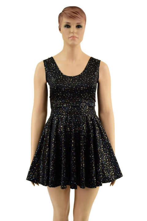 Star Noir Tank Style Skater Dress - Coquetry Clothing