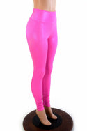Pink Holographic High Waist Leggings - 3