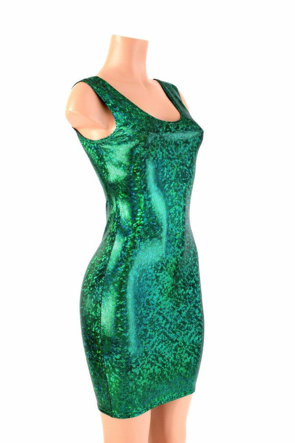 Green Kaleidoscope Tank Dress - 3