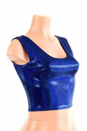 Blue Sparkly Tank Crop - 1