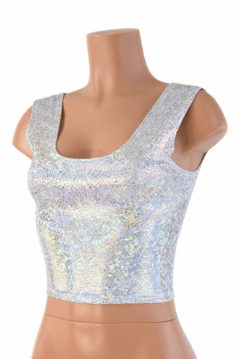 Holographic Crop Tank - Coquetry Clothing