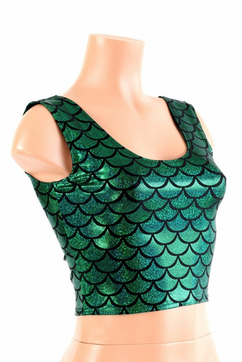 Green Mermaid Tank Crop - Coquetry Clothing