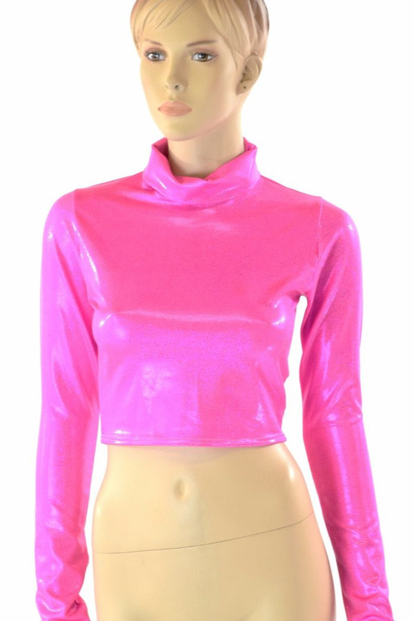 Pink Turtle Neck Crop | Coquetry Clothing