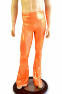Mens Orange Bootcut Pants - 1