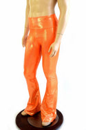 Mens Orange Bootcut Pants - 2