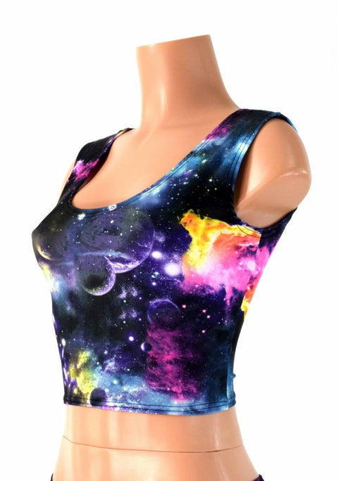 Galaxy Tank Crop Top - Coquetry Clothing