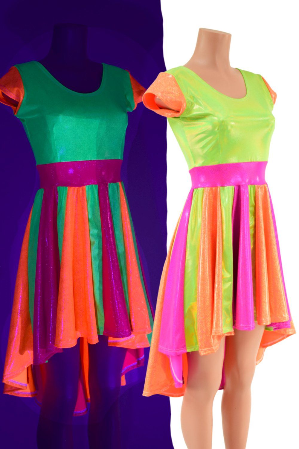 Neon Color Block Dress & Jacket – Dance Sophisticates