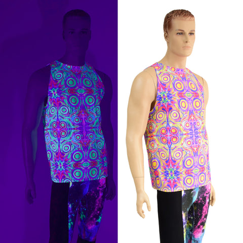 UV Glow Mens Neon Orb Muscle Tank - Coquetry Clothing