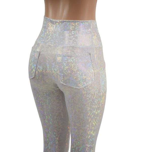 White Kaleidoscope Pocket Leggings - 6