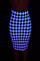 27" Diamond Print Pencil Skirt - Coquetry Clothing