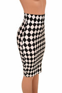 27" Diamond Print Pencil Skirt - 2