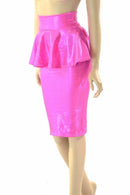 27" Peplum Wiggle Skirt - Coquetry Clothing