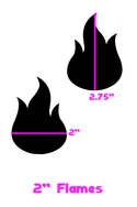 Warm Tone Flame Pasties - 2