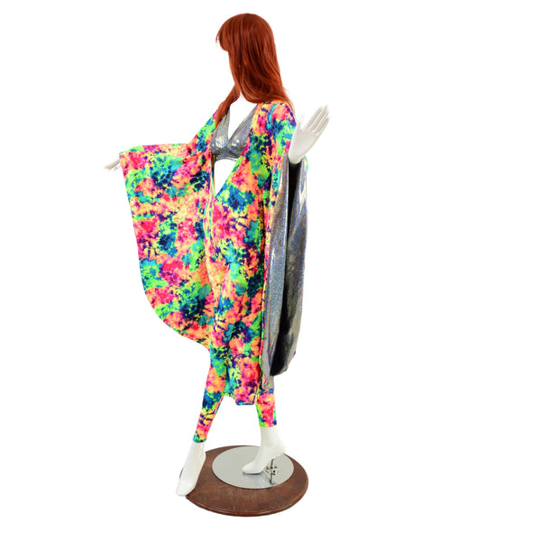 2PC Batwing Catsuit with Reveal - 7