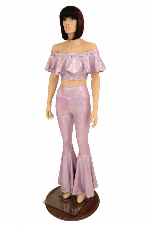 2PC Bell Bottom Flares Set - Coquetry Clothing
