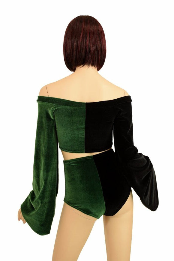 2PC Bell Sleeve Top & Siren Shorts Set - Coquetry Clothing