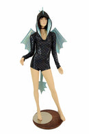 2PC Black/Seafoam Dragon Set (+Wings & Tail!) - Coquetry Clothing