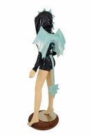 2PC Black/Seafoam Dragon Set (+Wings & Tail!) - Coquetry Clothing