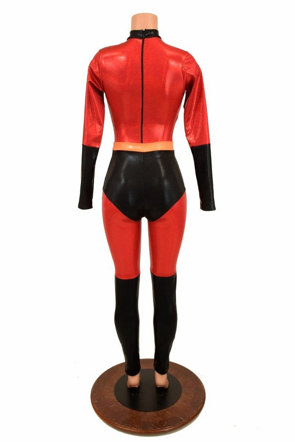 2PC Catsuit & Siren Shorts Set - Coquetry Clothing