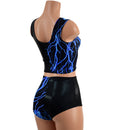 2PC Crop Top and Siren Shorts Set - Coquetry Clothing