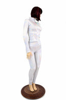 2PC Flashbulb Mock Catsuit (Leggings & Top) - Coquetry Clothing