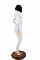 2PC Flashbulb Mock Catsuit (Leggings & Top) - Coquetry Clothing