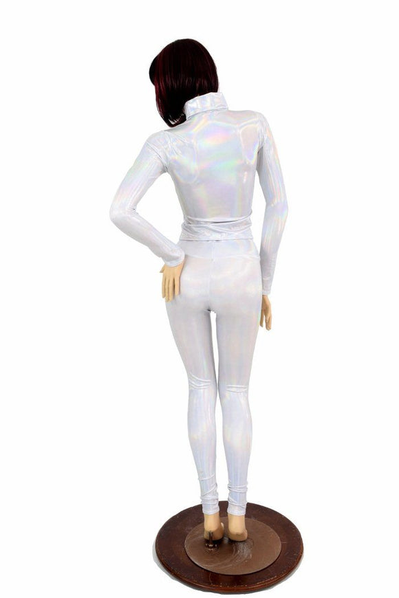 2PC Flashbulb Mock Catsuit (Leggings & Top) - Coquetry Clothing