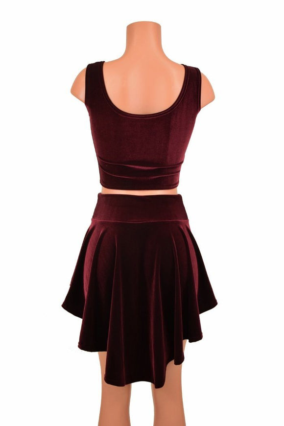 2PC Hi Lo Rave Skirt & Top Set - Coquetry Clothing