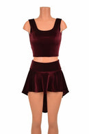2PC Hi Lo Rave Skirt & Top Set - Coquetry Clothing