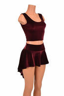 2PC Hi Lo Rave Skirt & Top Set - Coquetry Clothing