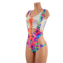 2PC Hipnotic Suspender Romper Set - Coquetry Clothing