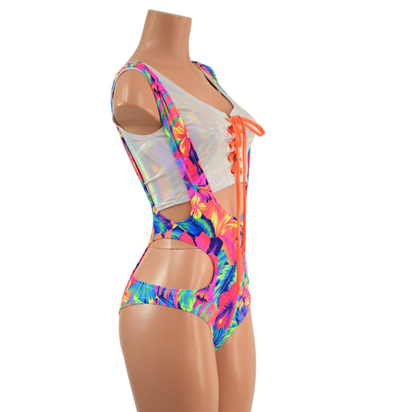 2PC Hipnotic Suspender Romper Set - Coquetry Clothing