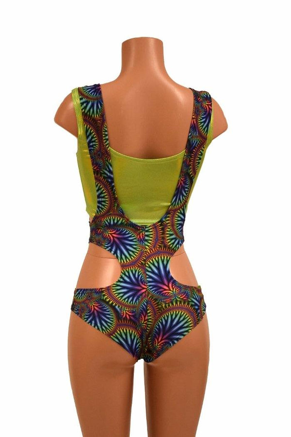 2PC Hipnotic Suspender Romper Set - 5