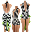 2PC Josie Romper and Tux Back Belt Set - Coquetry Clothing