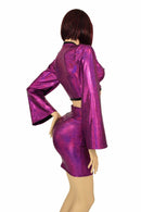 2PC Keyhole Top and Bodycon Skirt Set - Coquetry Clothing