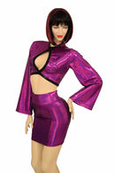 2PC Keyhole Top and Bodycon Skirt Set - Coquetry Clothing