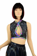 2PC Keyhole Top and Gladiator Shorts Set - Coquetry Clothing