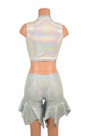 2PC Keyhole Top and Pixie Shorts Set - Coquetry Clothing