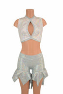 2PC Keyhole Top and Pixie Shorts Set - Coquetry Clothing